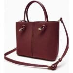 Women's trendy red bridal mini crossbody and bucket bag, luxury wedding handbag