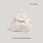 CHARHP & KEJNT Korean floral canvas shoulder bag, small sweet large-capacity women’s tote