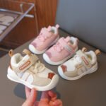 2025 baby functional shoes, soft bottom toddler shoes for boys and girls aged 1–3 years, spring and autumn