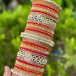 Indian White Kundan & Stone Bridal Churi Bangle Set for Women – Elegant Wedding Jewelry